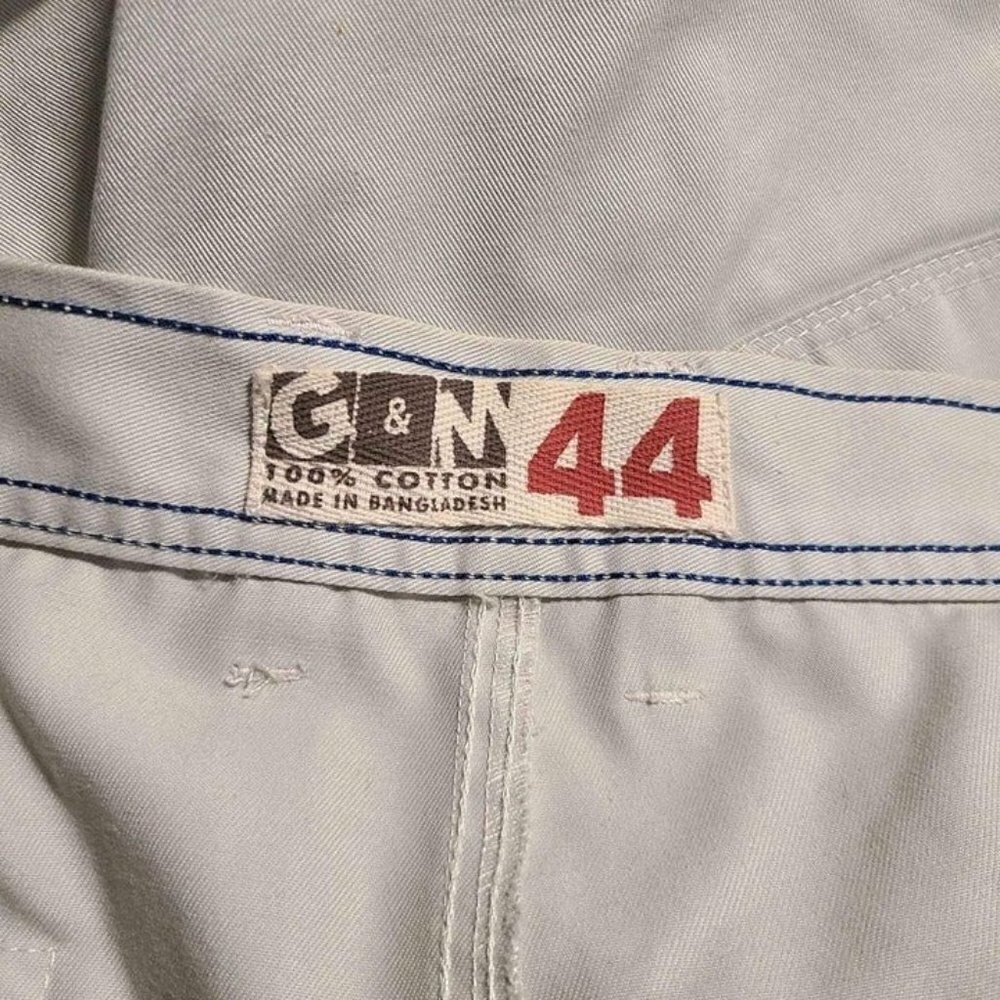 G & M Mens Beige Colored Cargo Multi Pocket Cotton Shorts Size 44 - Picture 3 of 4